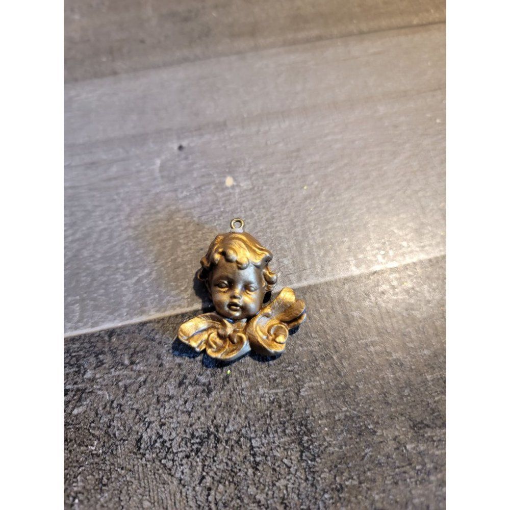 Golden‎ baby angel wings ornament xmas